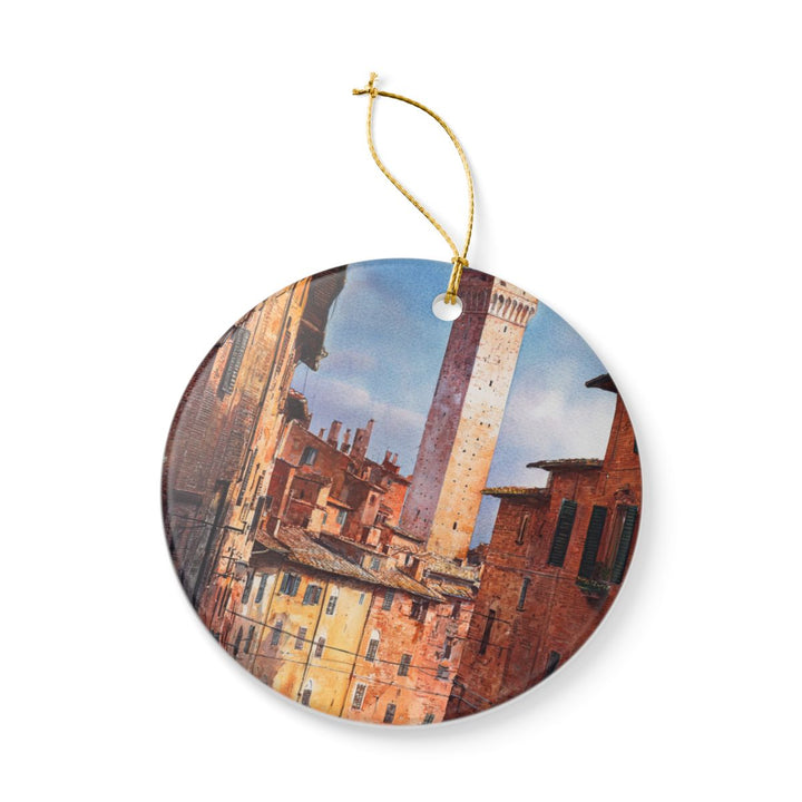 Siena Italy Ornament: Unique Siena Souvenir, Siena Italy Xmas Decor, and Authentic Siena Gift