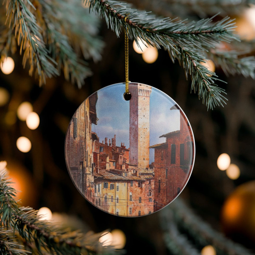 Siena Italy Ornament: Unique Siena Souvenir, Siena Italy Xmas Decor, and Authentic Siena Gift
