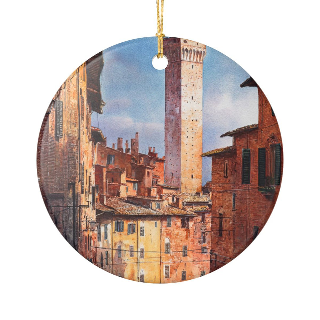 Siena Italy Ornament: Unique Siena Souvenir, Siena Italy Xmas Decor, and Authentic Siena Gift