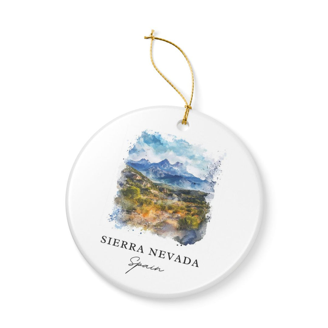 Sierra Nevada Spain Ornament: Unique Sierra Nevada Souvenir, Sierra Nevada Spain Xmas Decor, and Authentic Sierra Nevada Gift