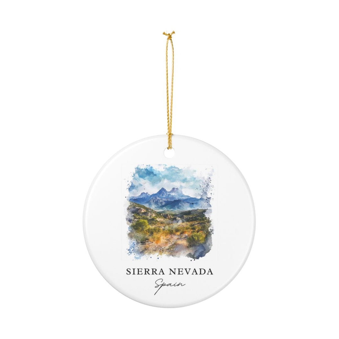 Sierra Nevada Spain Ornament: Unique Sierra Nevada Souvenir, Sierra Nevada Spain Xmas Decor, and Authentic Sierra Nevada Gift