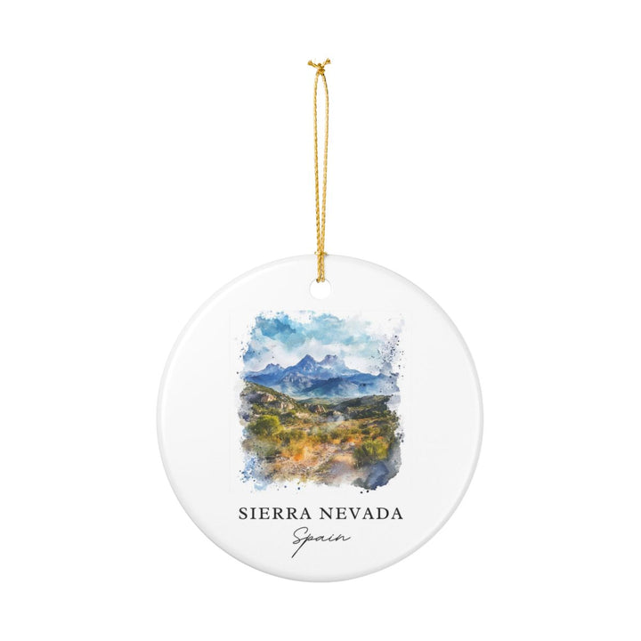 Sierra Nevada Spain Ornament: Unique Sierra Nevada Souvenir, Sierra Nevada Spain Xmas Decor, and Authentic Sierra Nevada Gift