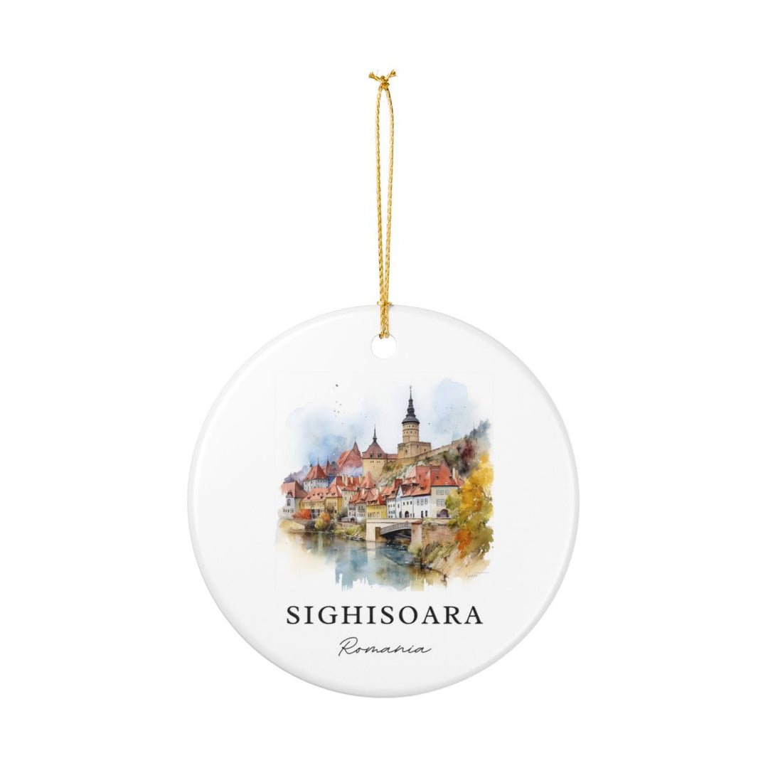 Sighisoara Romania Ornament: Unique Sighisoara Souvenir, Sighisoara Romania Xmas Decor, and Authentic Sighisoara Gift