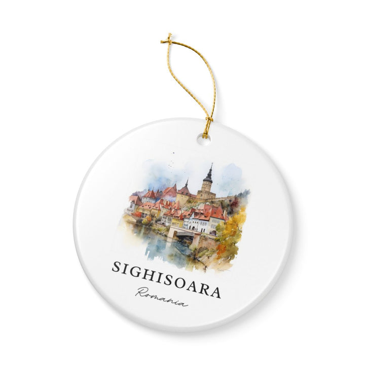 Sighisoara Romania Ornament: Unique Sighisoara Souvenir, Sighisoara Romania Xmas Decor, and Authentic Sighisoara Gift