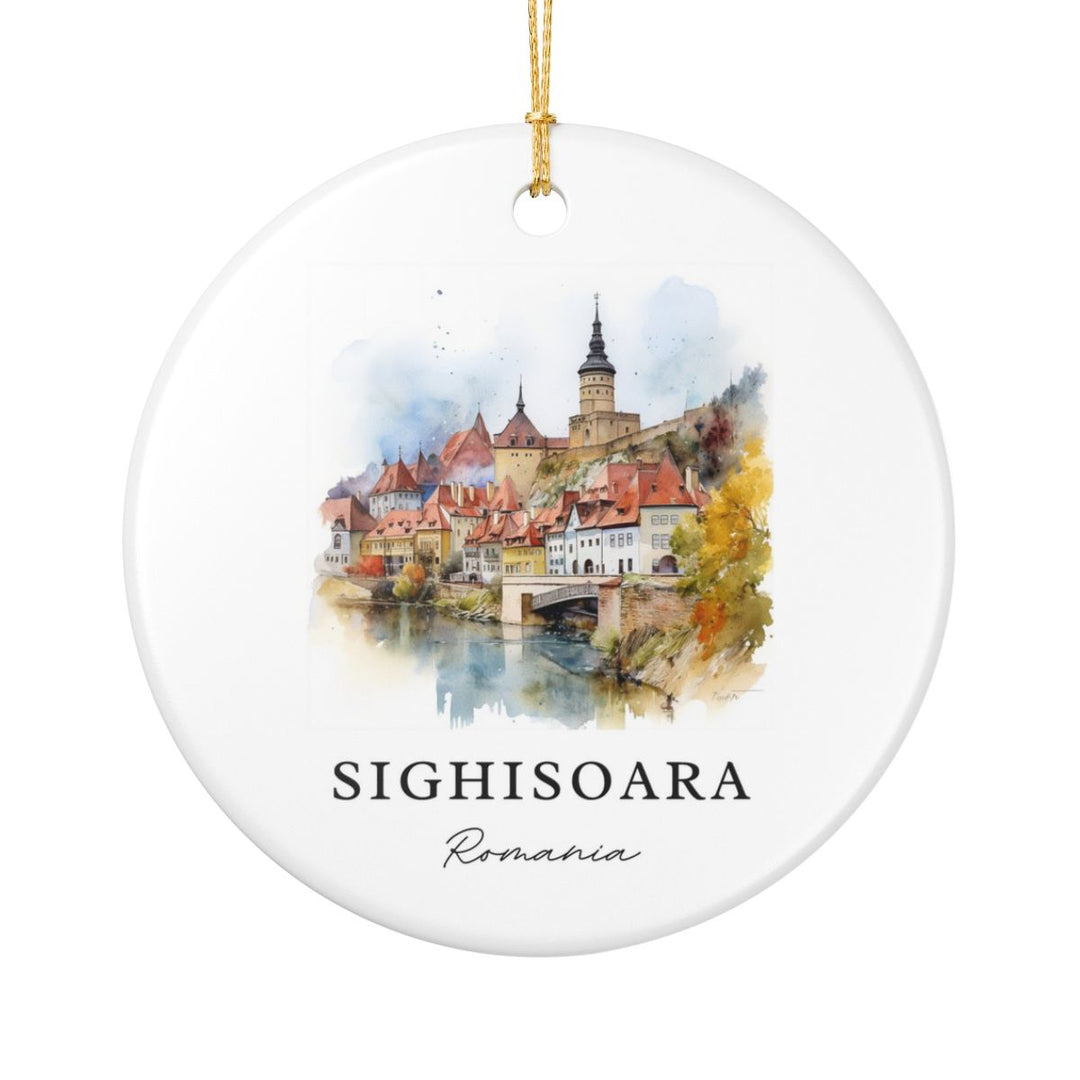 Sighisoara Romania Ornament: Unique Sighisoara Souvenir, Sighisoara Romania Xmas Decor, and Authentic Sighisoara Gift