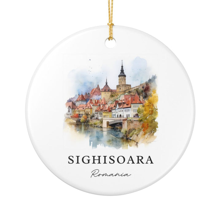 Sighisoara Romania Ornament: Unique Sighisoara Souvenir, Sighisoara Romania Xmas Decor, and Authentic Sighisoara Gift