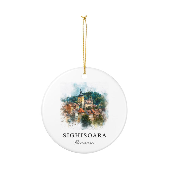 Sighisoara Romania Ornament: Unique Sighisoara Souvenir, Sighisoara Romania Xmas Decor, and Authentic Sighisoara Gift
