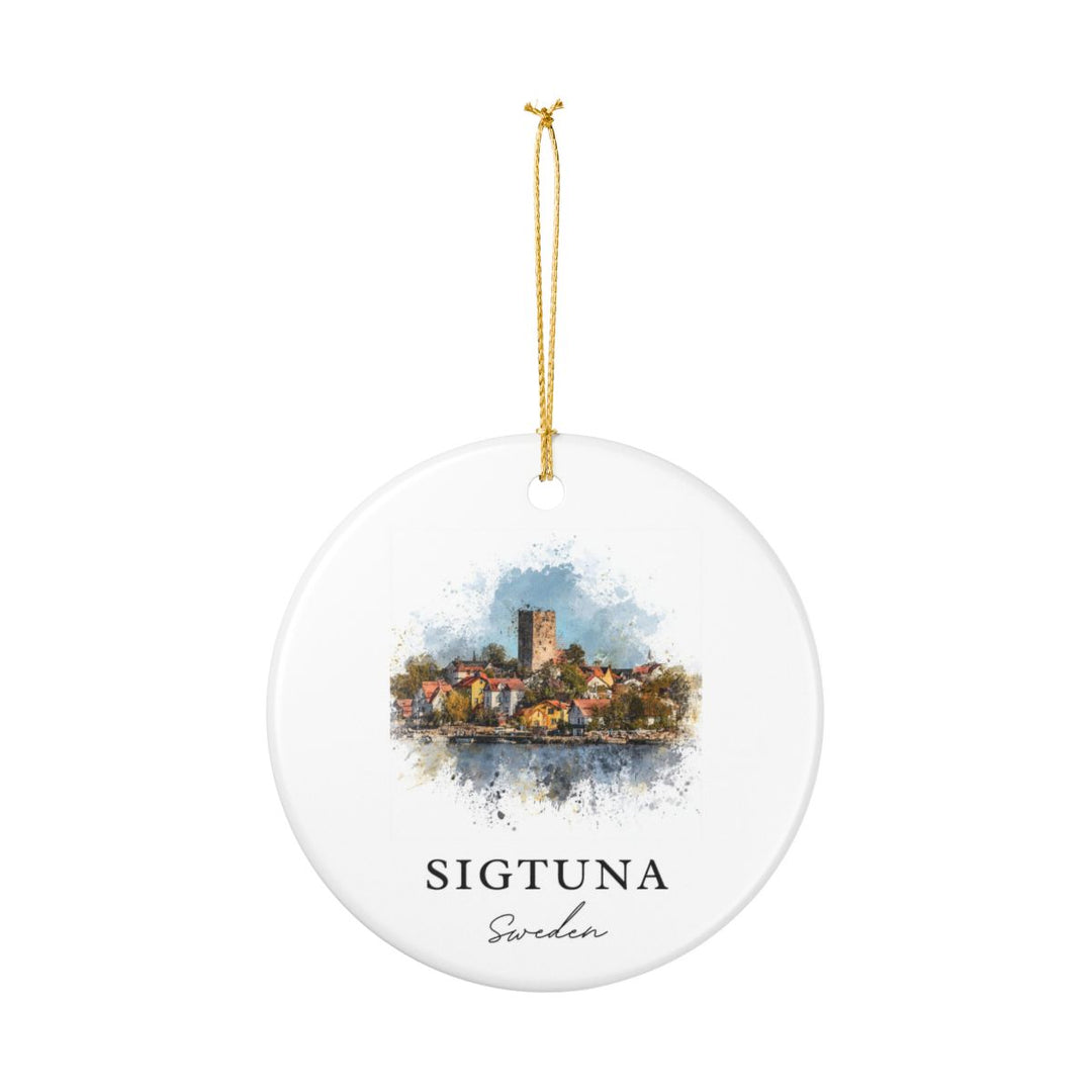 Sigtuna Sweden Ornament: Unique Sigtuna Souvenir, Sigtuna Sweden Xmas Decor, and Authentic Sigtuna Gift
