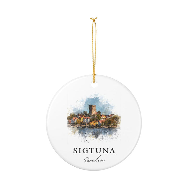 Sigtuna Sweden Ornament: Unique Sigtuna Souvenir, Sigtuna Sweden Xmas Decor, and Authentic Sigtuna Gift