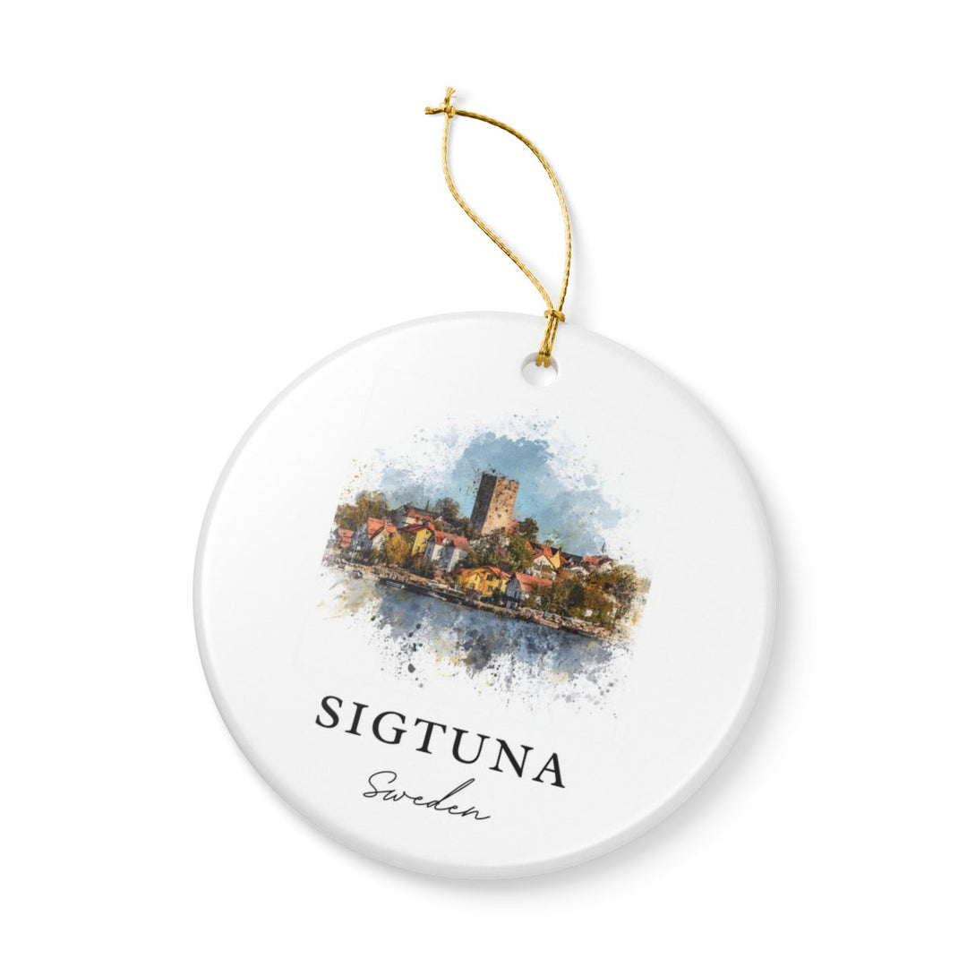 Sigtuna Sweden Ornament: Unique Sigtuna Souvenir, Sigtuna Sweden Xmas Decor, and Authentic Sigtuna Gift