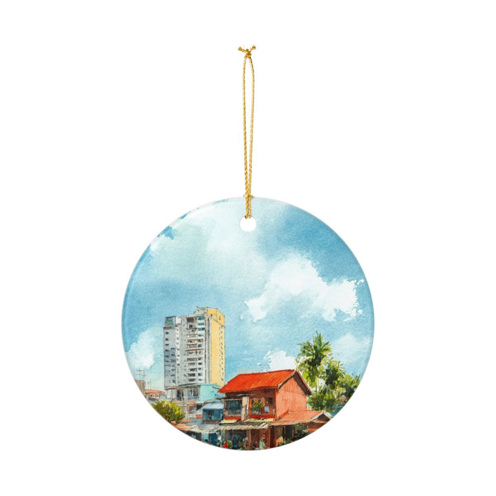 Sihanoukville Cambodia Ornament: Unique Sihanoukville Souvenir, Sihanoukville Cambodia Xmas Decor, and Authentic Sihanoukville Gift