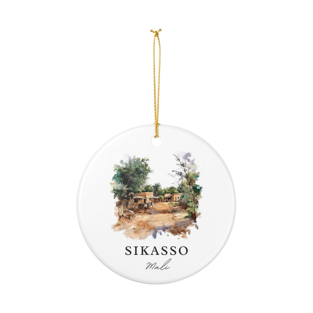 Sikasso Mali Ornament: Unique Sikasso Mali Souvenir, Sikasso Mali Xmas Decor, and Authentic Sikasso Mali Gift