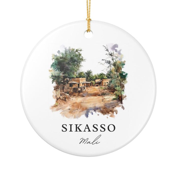 Sikasso Mali Ornament: Unique Sikasso Mali Souvenir, Sikasso Mali Xmas Decor, and Authentic Sikasso Mali Gift
