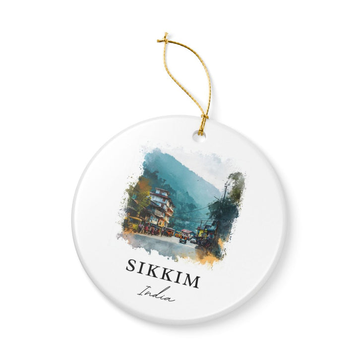 Sikkim India Ornament: Unique Sikkim India Souvenir, Sikkim India Xmas Decor, and Authentic Sikkim India Gift