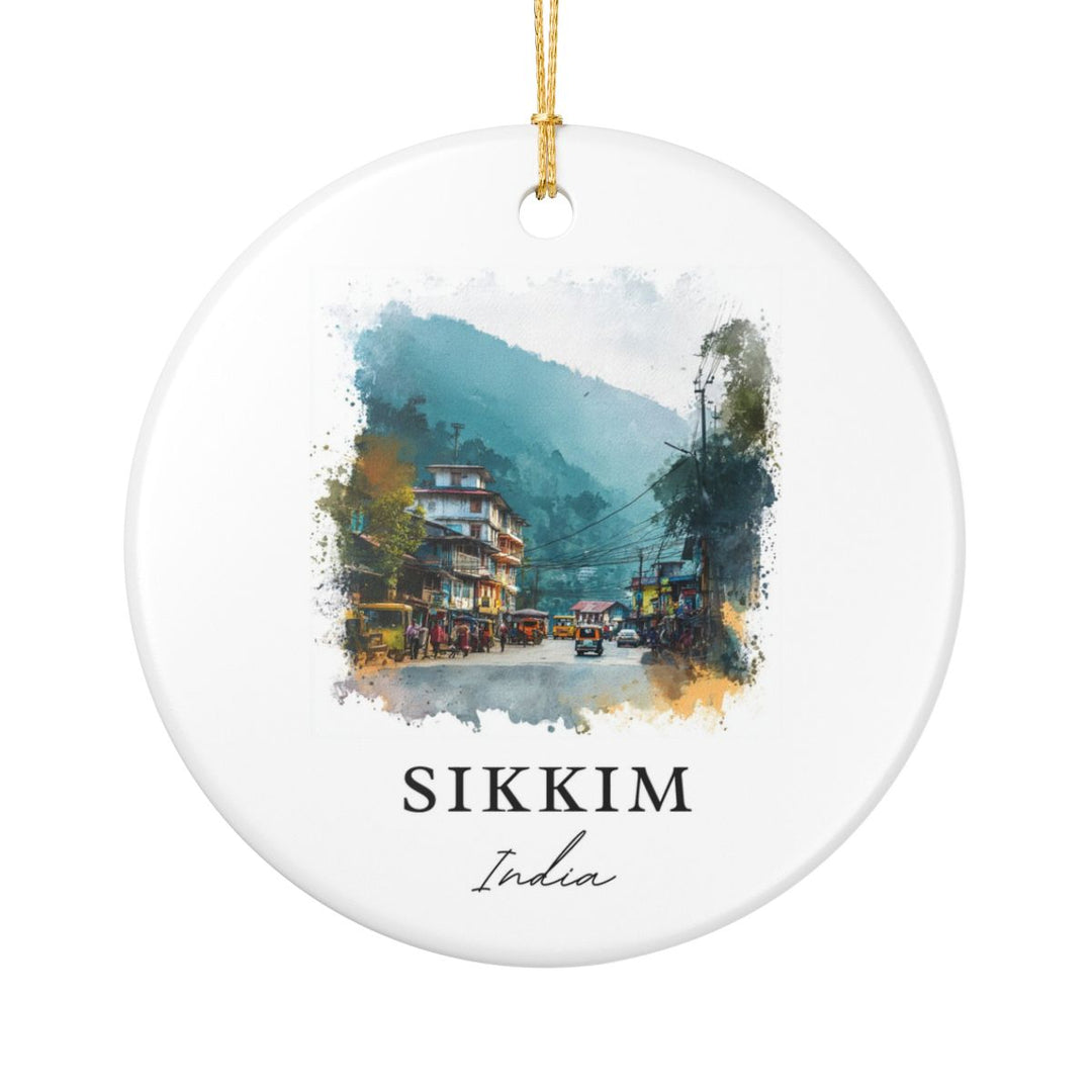 Sikkim India Ornament: Unique Sikkim India Souvenir, Sikkim India Xmas Decor, and Authentic Sikkim India Gift