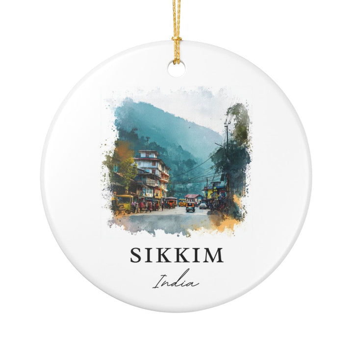 Sikkim India Ornament: Unique Sikkim India Souvenir, Sikkim India Xmas Decor, and Authentic Sikkim India Gift