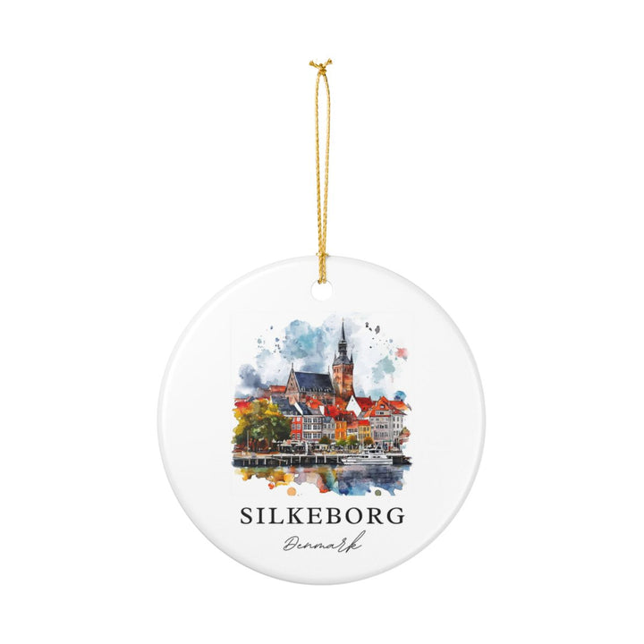 Silkeborg Denmark Ornament: Unique Silkeborg Souvenir, Silkeborg Denmark Xmas Decor, and Authentic Silkeborg Gift