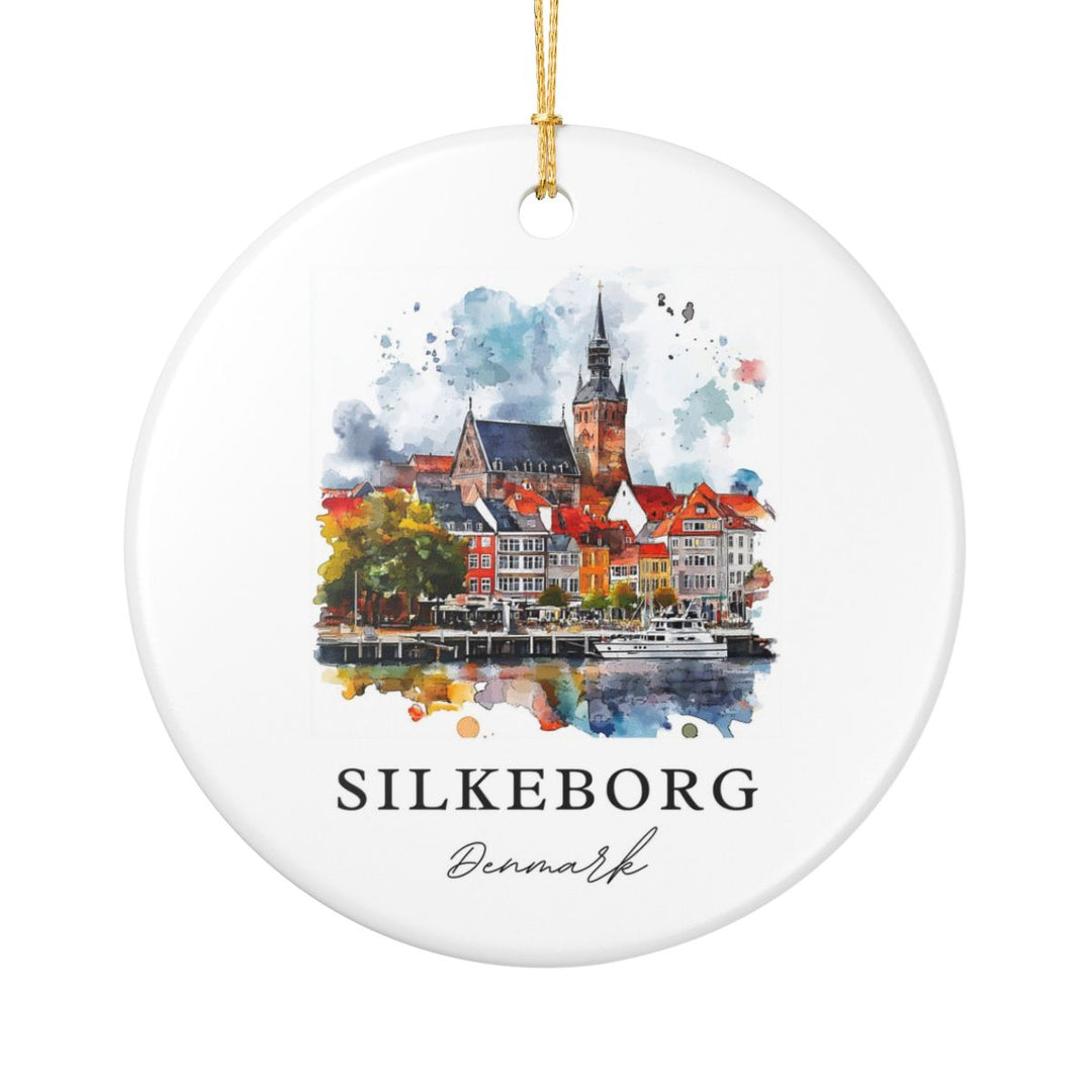 Silkeborg Denmark Ornament: Unique Silkeborg Souvenir, Silkeborg Denmark Xmas Decor, and Authentic Silkeborg Gift