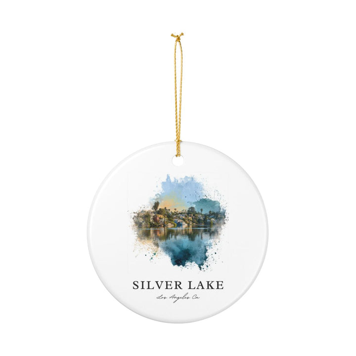 Silver Lake los Angeles CA Ornament: Unique Silver Lake los Angeles Souvenir, Silver Lake los Angeles California Xmas Decor
