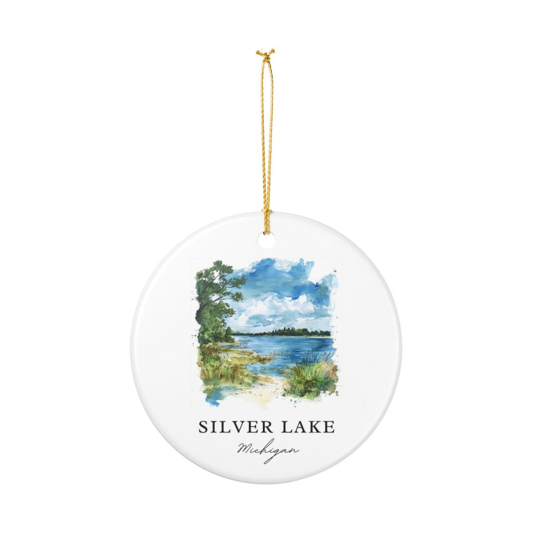 Silver Lake Michigan Ornament | Christmas Travel Souvenir Gift