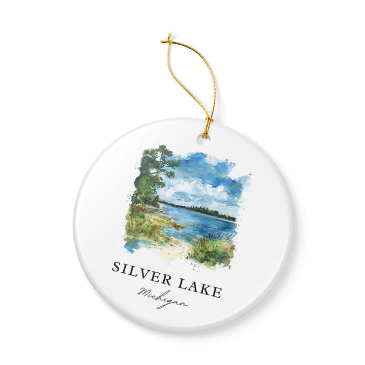 Silver Lake Michigan Ornament | Christmas Travel Souvenir Gift