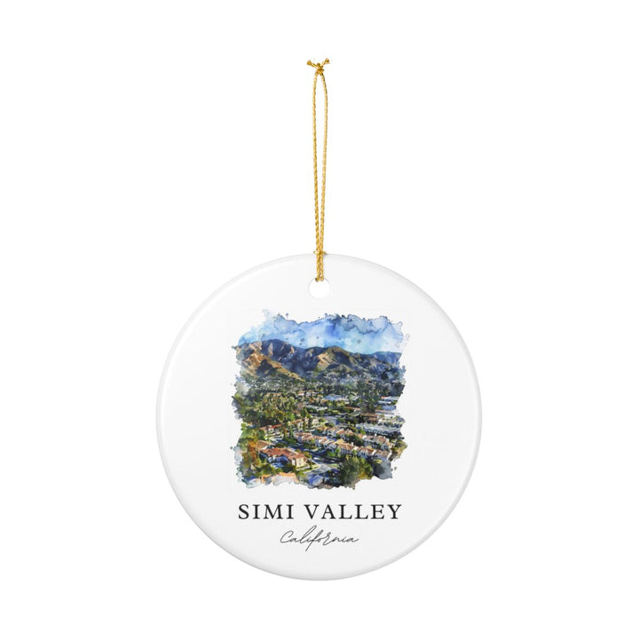 Simi Valley USA Ornament: Unique Simi Valley Souvenir, Simi Valley USA Xmas Decor, and Authentic Simi Valley Gift