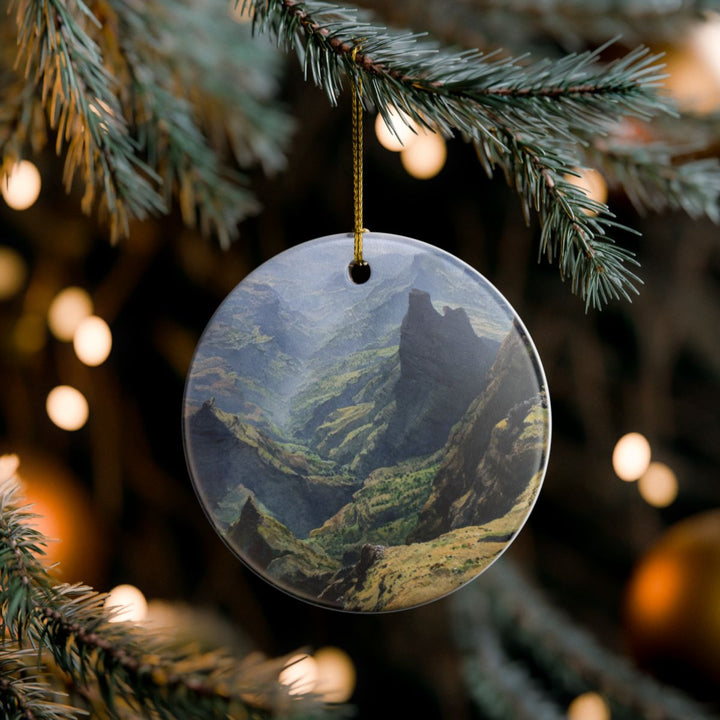 Simien Mountains Ornament: Unique Simien Mountains Souvenir, Simien Mountains Xmas Decor, and Authentic Simien Mountains Gift
