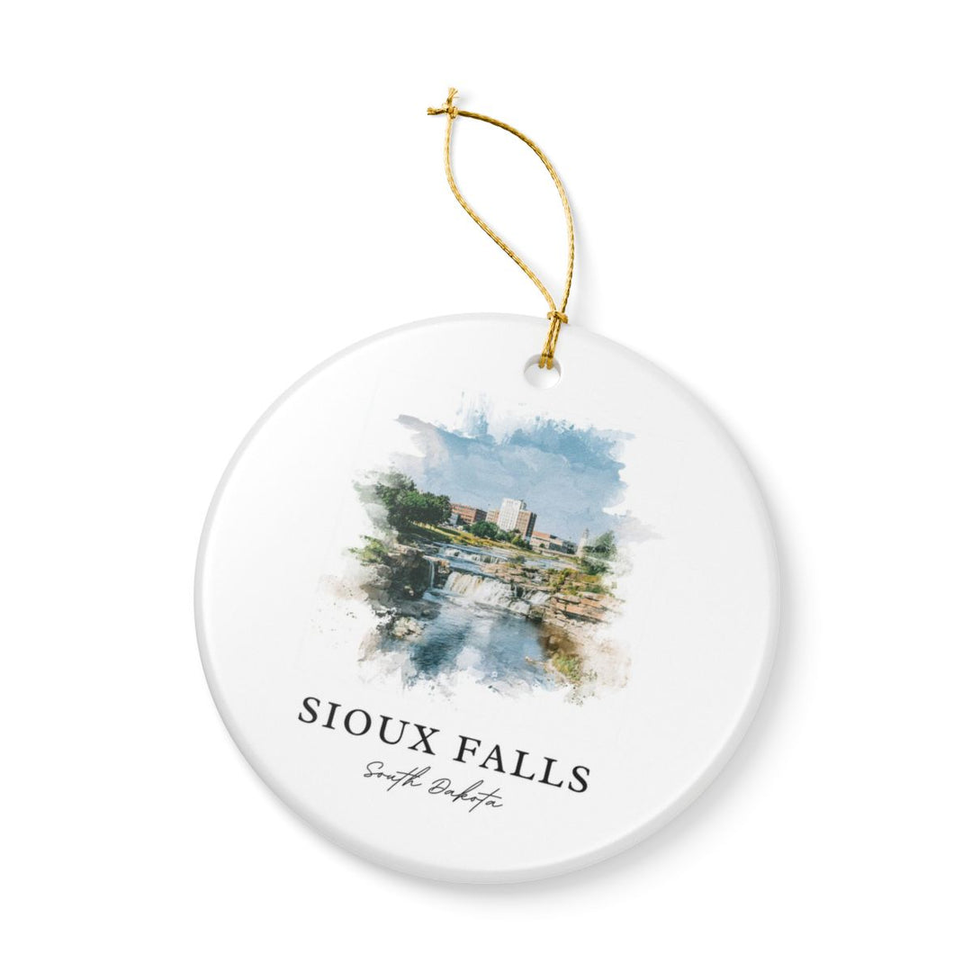 Sioux Falls South Dakota A Ornament: Unique Sioux Falls South Dakota A Souvenir, Sioux Falls South Dakota A Xmas Decor