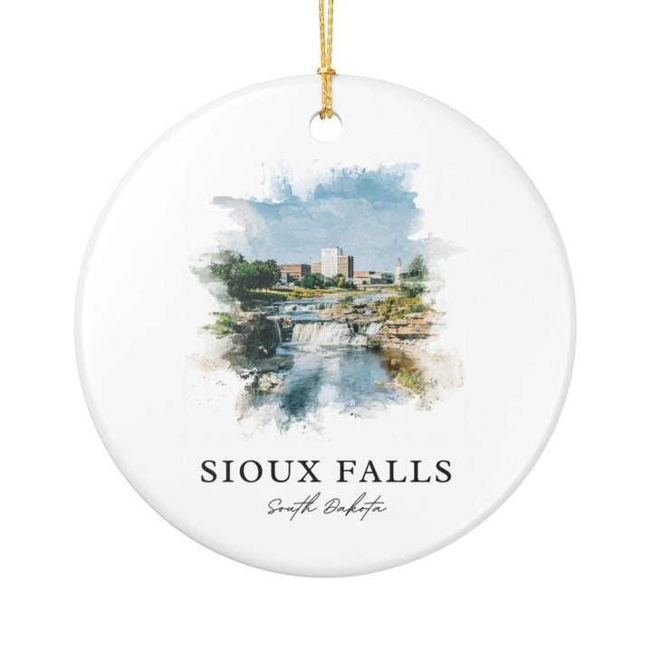 Sioux Falls South Dakota A Ornament: Unique Sioux Falls South Dakota A Souvenir, Sioux Falls South Dakota A Xmas Decor