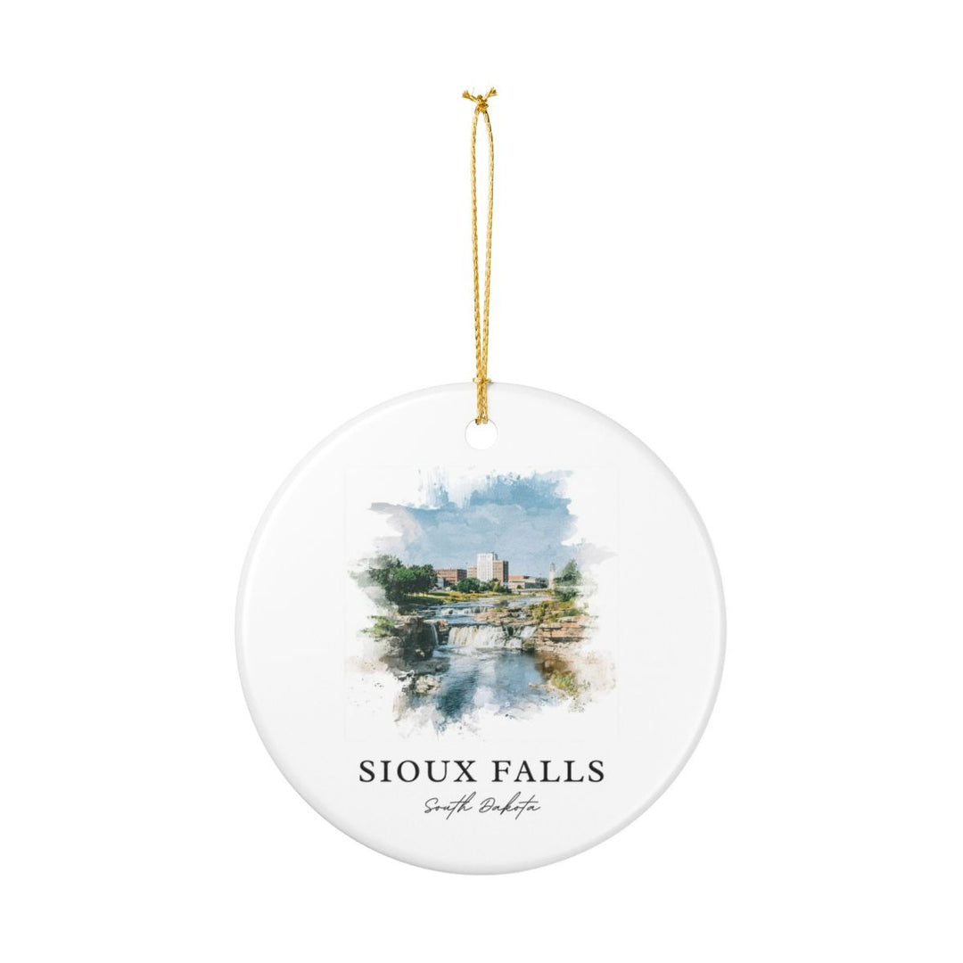 Sioux Falls South Dakota A Ornament: Unique Sioux Falls South Dakota A Souvenir, Sioux Falls South Dakota A Xmas Decor