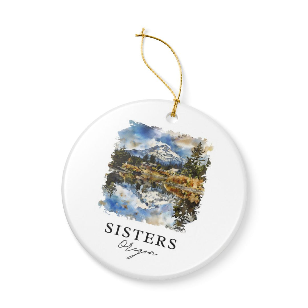 Sisters Oregon Ornament: Unique Sisters Souvenir, Sisters Oregon Xmas Decor, and Authentic Sisters Gift
