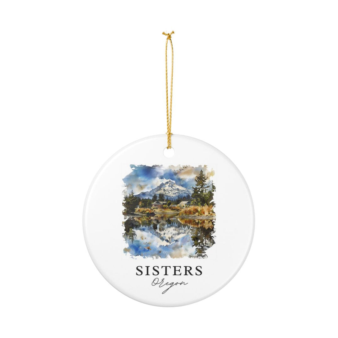 Sisters Oregon Ornament: Unique Sisters Souvenir, Sisters Oregon Xmas Decor, and Authentic Sisters Gift