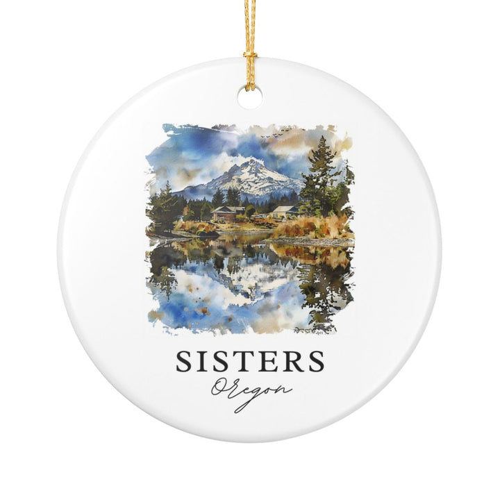 Sisters Oregon Ornament: Unique Sisters Souvenir, Sisters Oregon Xmas Decor, and Authentic Sisters Gift