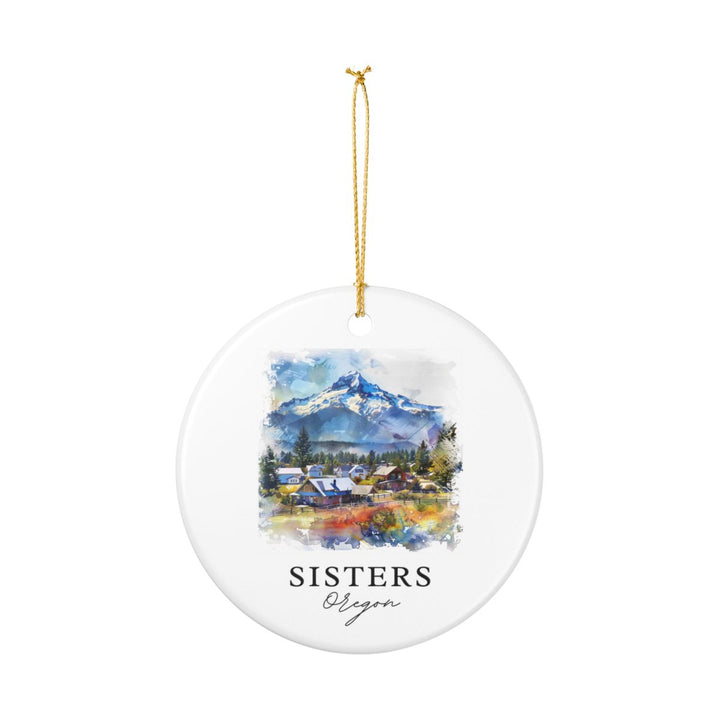 Sisters Oregon Ornament: Unique Sisters Oregon Souvenir, Sisters Oregon Xmas Decor, and Authentic Sisters Oregon Gift