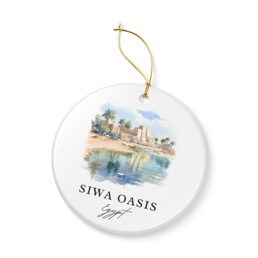 Siwa Oasis Egypt Ornament: Unique Siwa Oasis Souvenir, Siwa Oasis Egypt Xmas Decor, and Authentic Siwa Oasis Gift