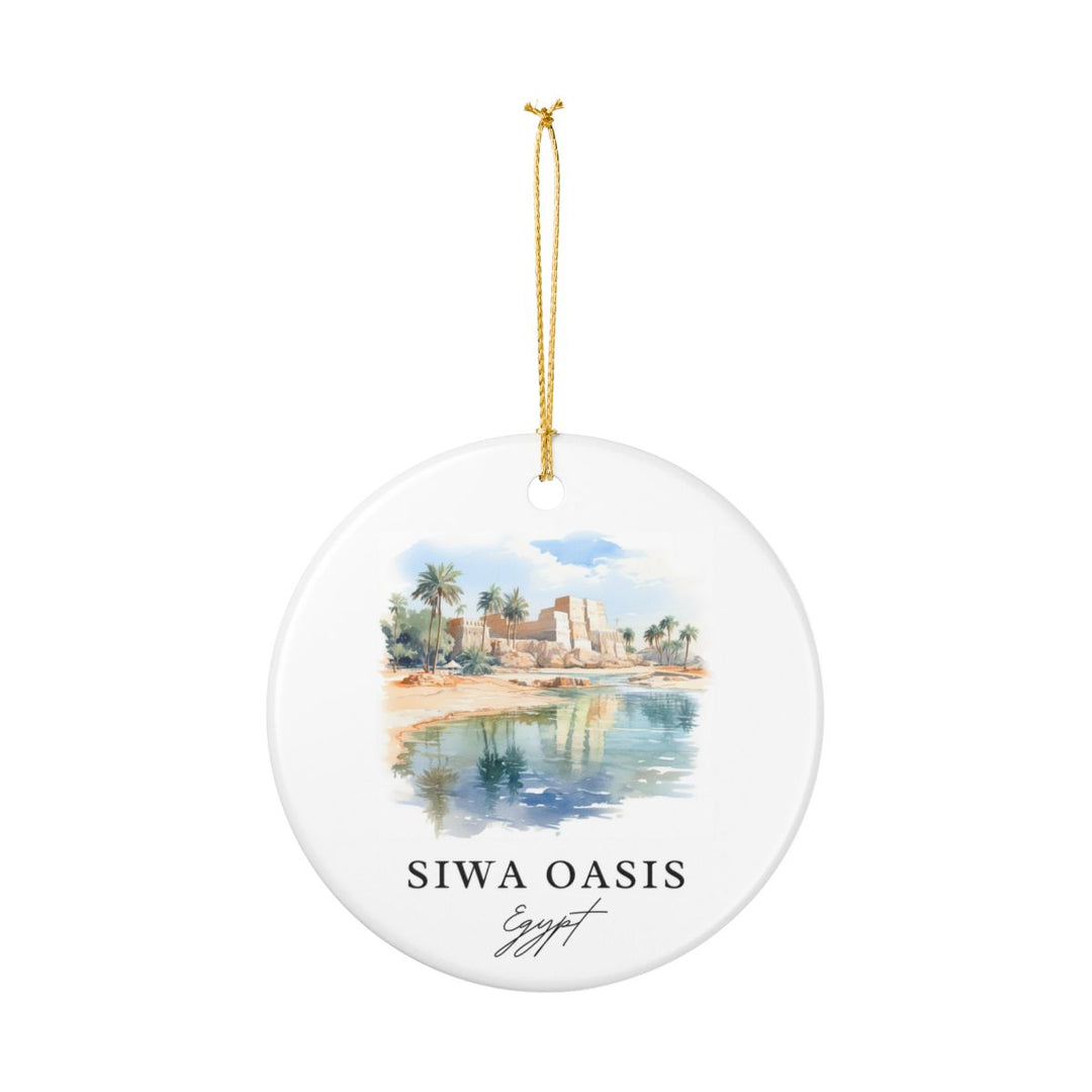 Siwa Oasis Egypt Ornament: Unique Siwa Oasis Souvenir, Siwa Oasis Egypt Xmas Decor, and Authentic Siwa Oasis Gift