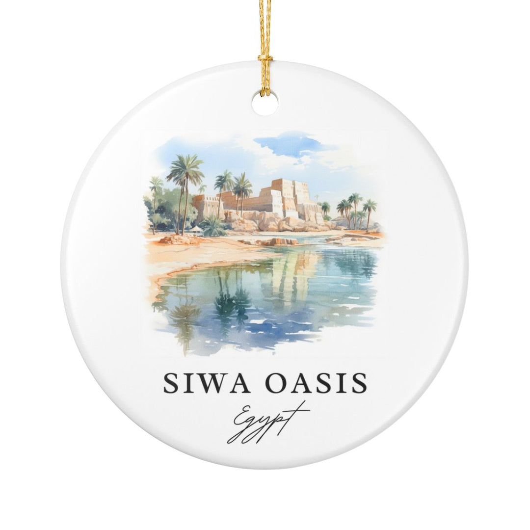 Siwa Oasis Egypt Ornament: Unique Siwa Oasis Souvenir, Siwa Oasis Egypt Xmas Decor, and Authentic Siwa Oasis Gift