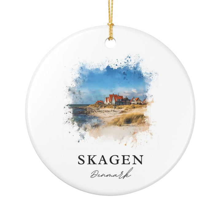 Skagen Denmark Ornament: Unique Skagen Souvenir, Skagen Denmark Xmas Decor, and Authentic Skagen Gift