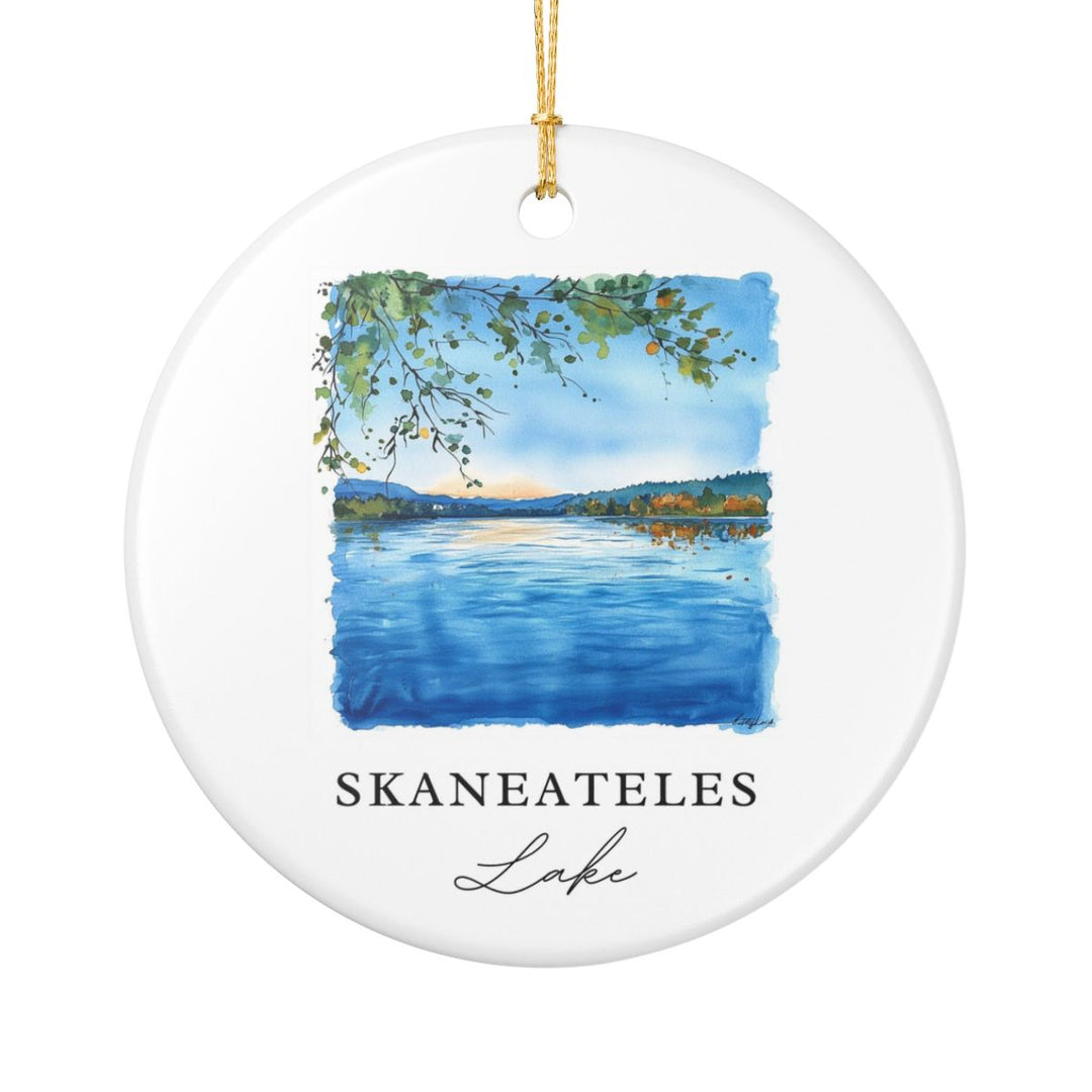 Skaneateles Lake USA Ornament: Unique Skaneateles Lake Souvenir, Skaneateles Lake USA Xmas Decor, and Authentic Skaneateles Lake Gift