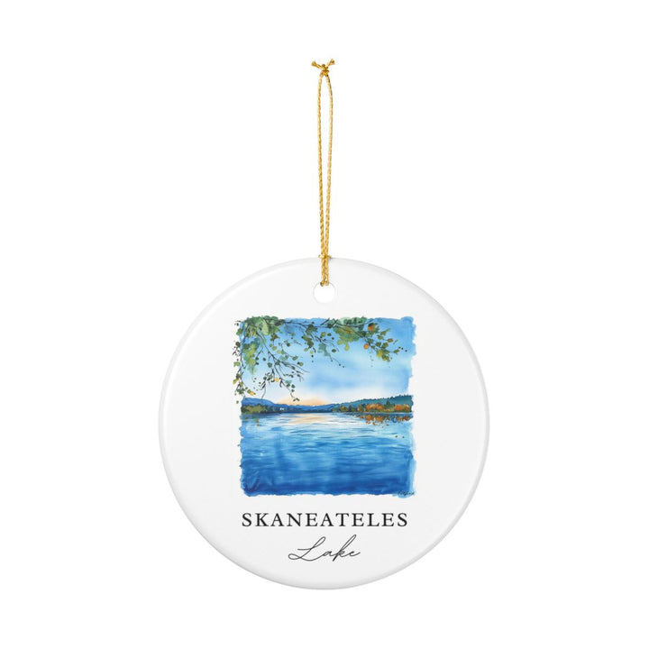 Skaneateles Lake USA Ornament: Unique Skaneateles Lake Souvenir, Skaneateles Lake USA Xmas Decor, and Authentic Skaneateles Lake Gift