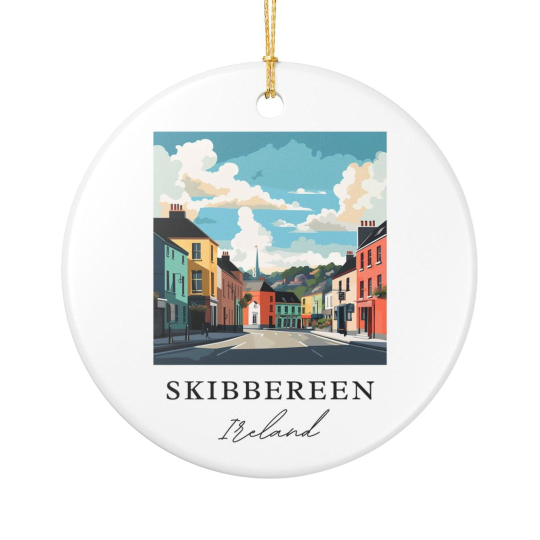 Skibbereen Ireland Ornament: Unique Skibbereen Ireland Souvenir, Skibbereen Ireland Xmas Decor, and Authentic Skibbereen Ireland Gift