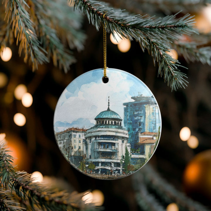 Skopje Ornament: Unique Skopje Souvenir, Skopje Xmas Decor, and Authentic Skopje Gift