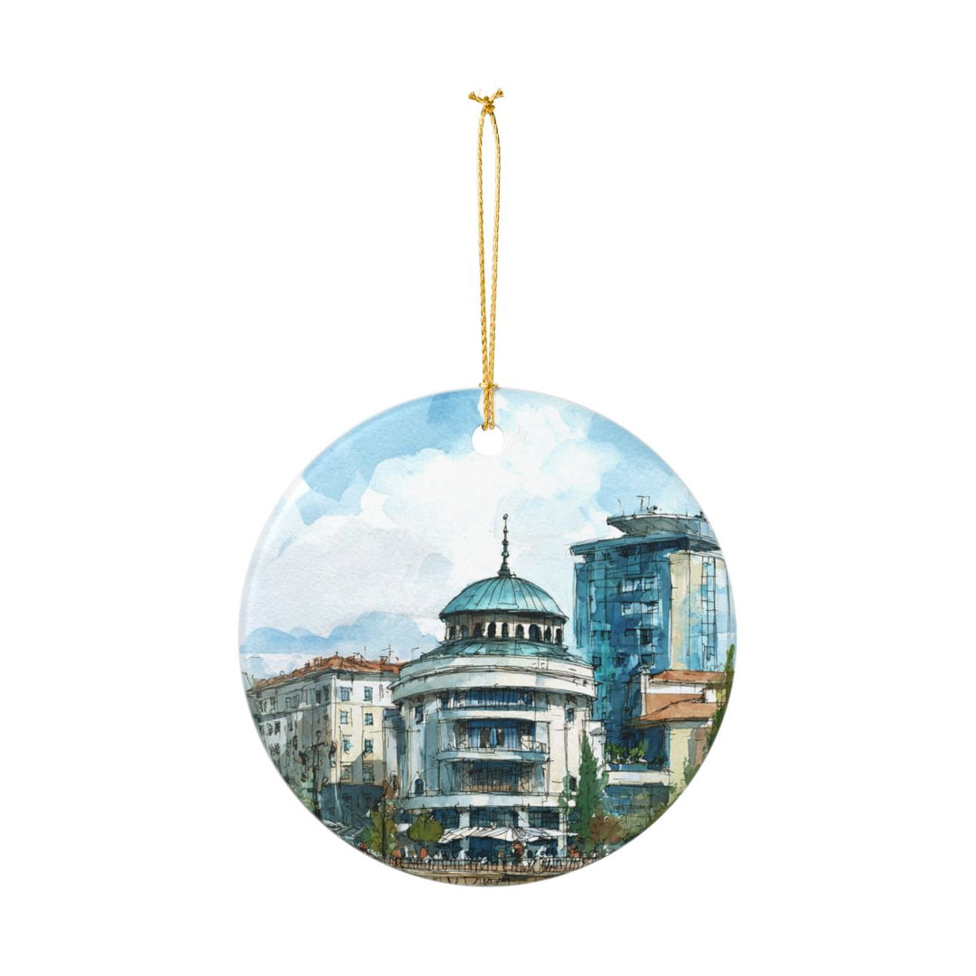 Skopje Ornament: Unique Skopje Souvenir, Skopje Xmas Decor, and Authentic Skopje Gift