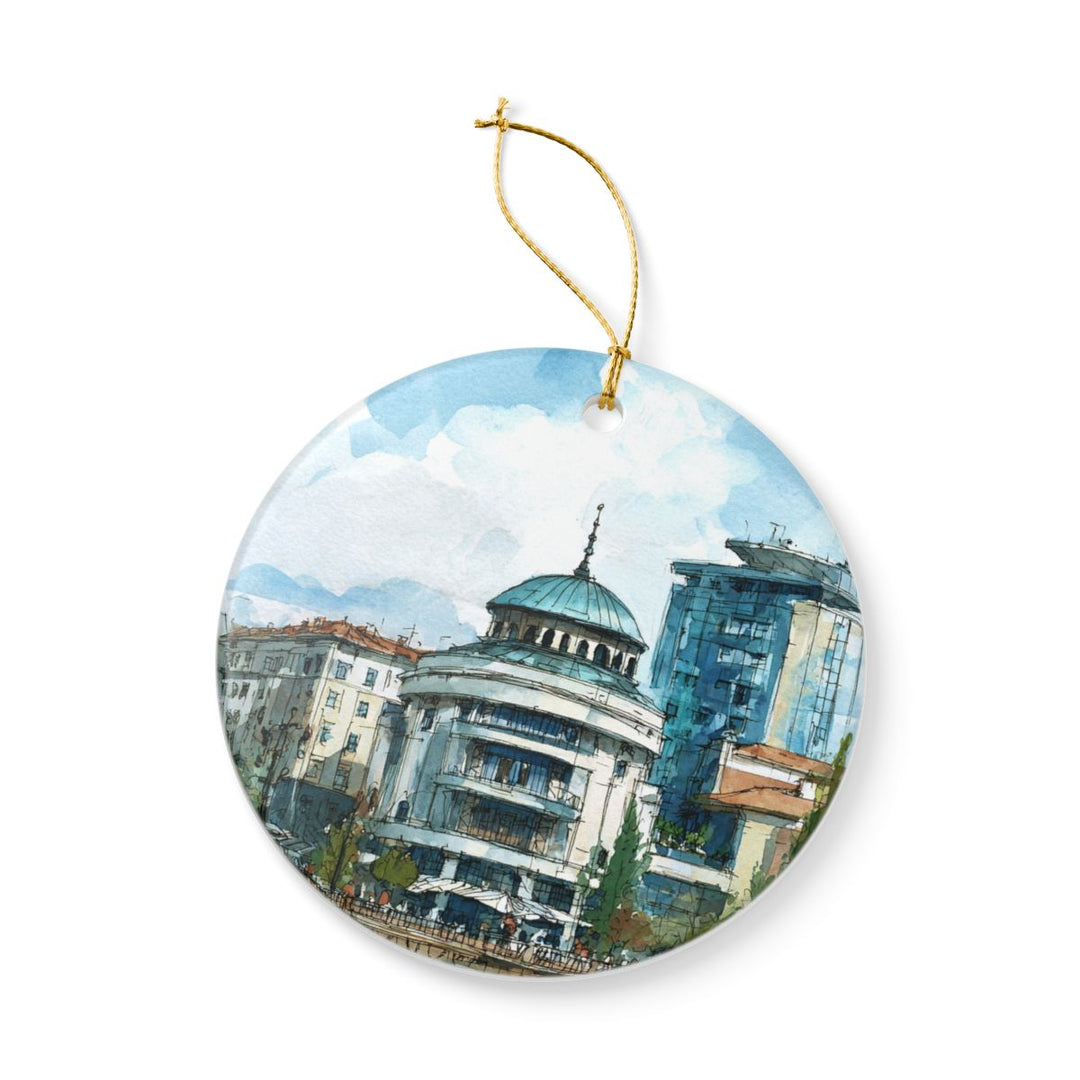 Skopje Ornament: Unique Skopje Souvenir, Skopje Xmas Decor, and Authentic Skopje Gift