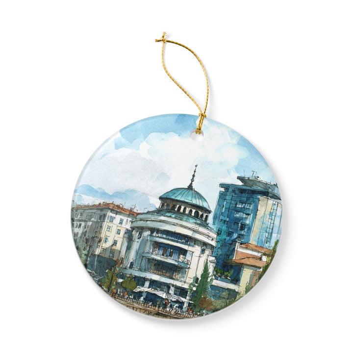 Skopje Ornament: Unique Skopje Souvenir, Skopje Xmas Decor, and Authentic Skopje Gift