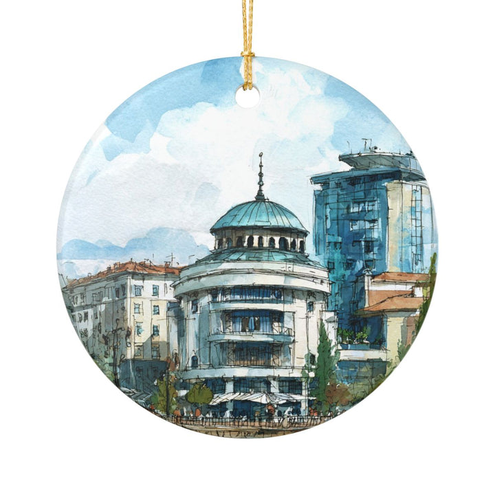 Skopje Ornament: Unique Skopje Souvenir, Skopje Xmas Decor, and Authentic Skopje Gift