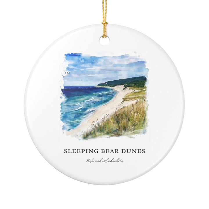 Sleeping Bear Dunes USA Ornament: Unique Sleeping Bear Dunes Souvenir, Sleeping Bear Dunes USA Xmas Decor, and Authentic Sleeping Bear Dunes Gift