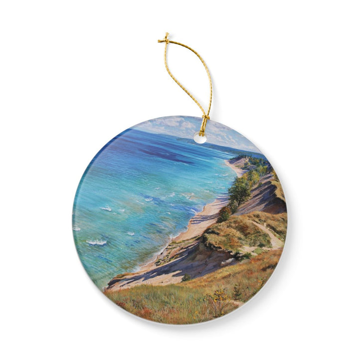 Sleeping Bear Dunes Michigan USA Ornament: Unique Sleeping Bear Dunes Souvenir, Sleeping Bear Dunes Michigan Xmas Decor, and Authentic Sleeping Bear Dunes Gift