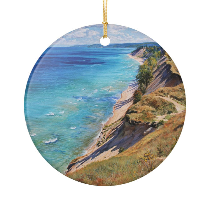 Sleeping Bear Dunes Michigan USA Ornament: Unique Sleeping Bear Dunes Souvenir, Sleeping Bear Dunes Michigan Xmas Decor, and Authentic Sleeping Bear Dunes Gift