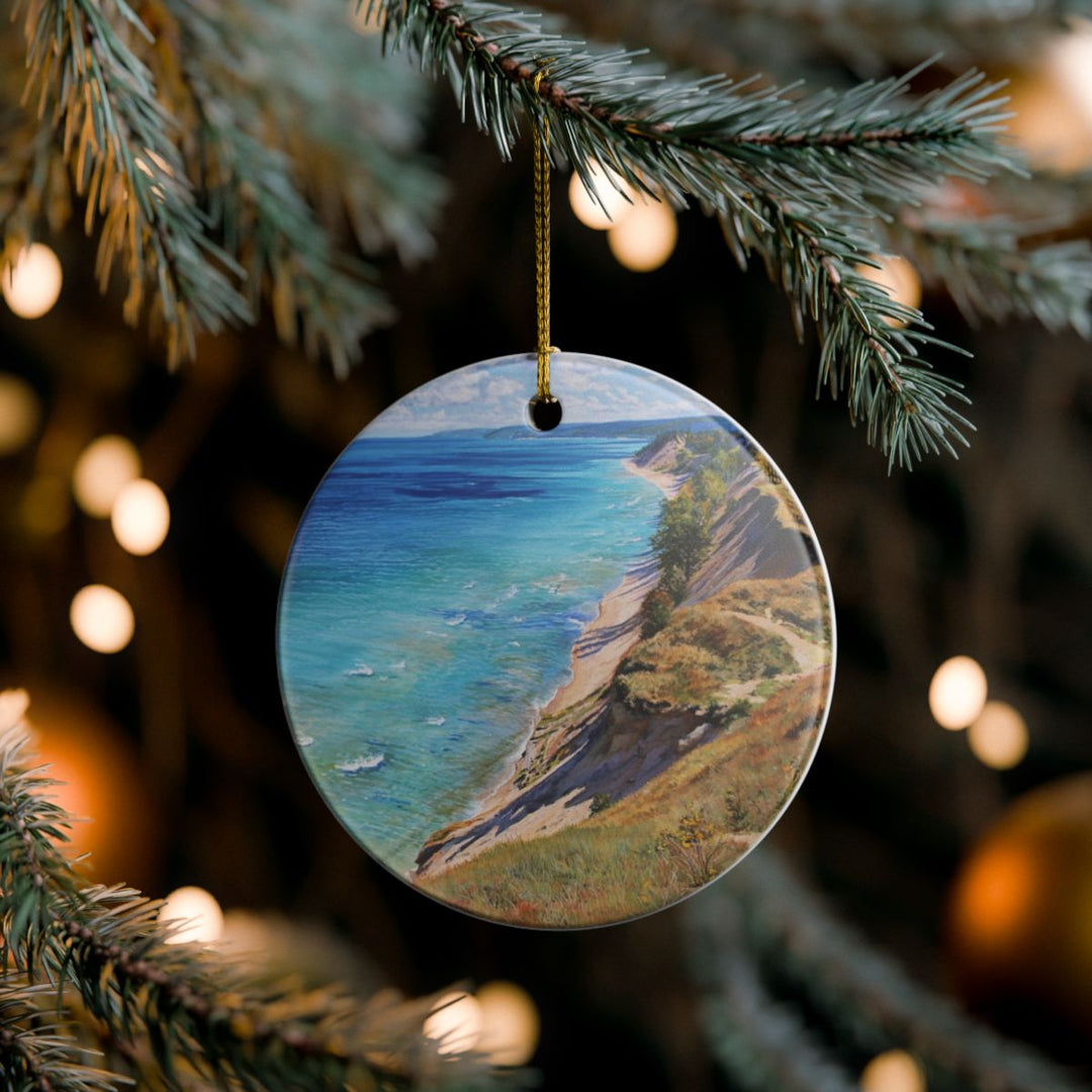 Sleeping Bear Dunes Michigan USA Ornament: Unique Sleeping Bear Dunes Souvenir, Sleeping Bear Dunes Michigan Xmas Decor, and Authentic Sleeping Bear Dunes Gift